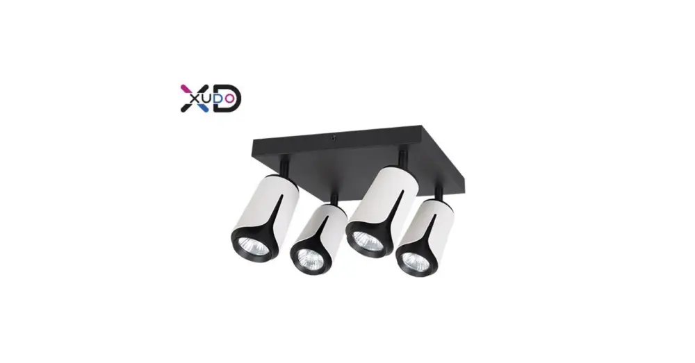 Legjobb ár GU10 LED fali lámpa x4 fehér + fekete négyzet