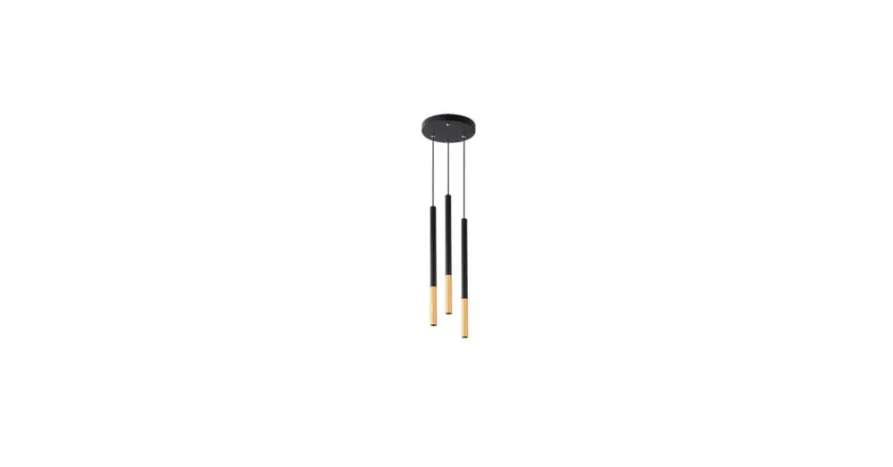 Biztonságos vásárlás Piero G9 x3 függőlámpa, fekete + arany