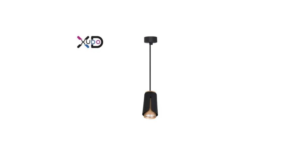 Függeszték x1 GU10 fekete+arany Alacsony ár