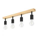 Biztonságos fizetés Eos mozgatható fali lámpa E27 LED x4 fekete + WD