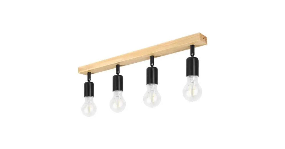 Biztonságos fizetés Eos mozgatható fali lámpa E27 LED x4 fekete + WD