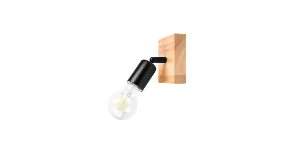 Eos mozgatható fali lámpa E27x1 LED fekete + WD Gyors szállítás