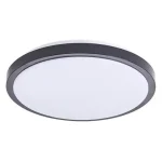 LED mennyezeti lámpa Luvo 12W kerek 4000K fekete Gyors szállítás