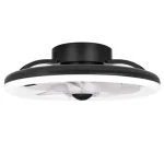 Led Flip mennyezeti lámpa 36W+15W 3CCT ventilátorral 40cm fekete Exkluzív ajánlat