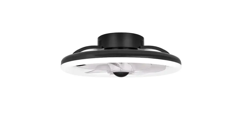 Led Flip mennyezeti lámpa 36W+15W 3CCT ventilátorral 40cm fekete Exkluzív ajánlat
