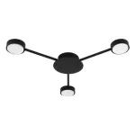 Gyors kiszállítás LED csillár GX53 Zibo x3 65cm fekete