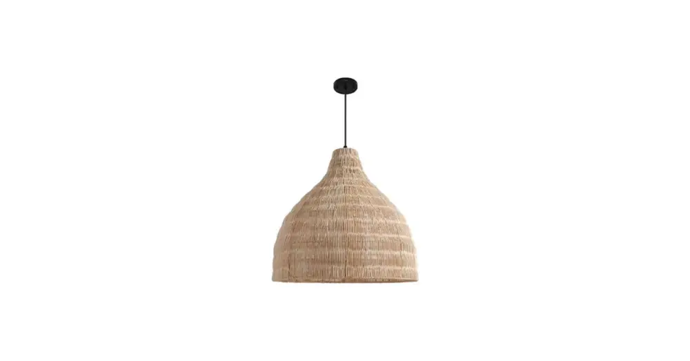 Prémium Boho Lopez Függesztett lámpa E27x1 45 cm rattan