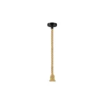 Kötél Függesztett lámpa E27 120cm x1 fekete Expressz szállítás