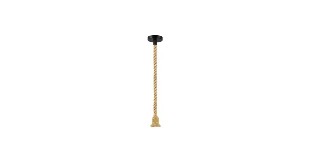 Kötél Függesztett lámpa E27 120cm x1 fekete Expressz szállítás