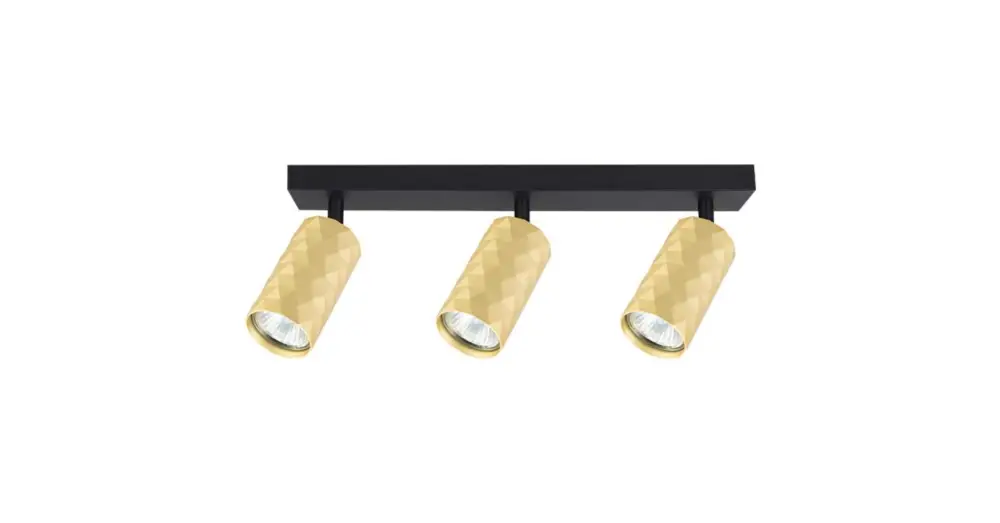 Legnépszerűbb Glamour Fali lámpax3 GU10 LED mozgatható fekete+arany