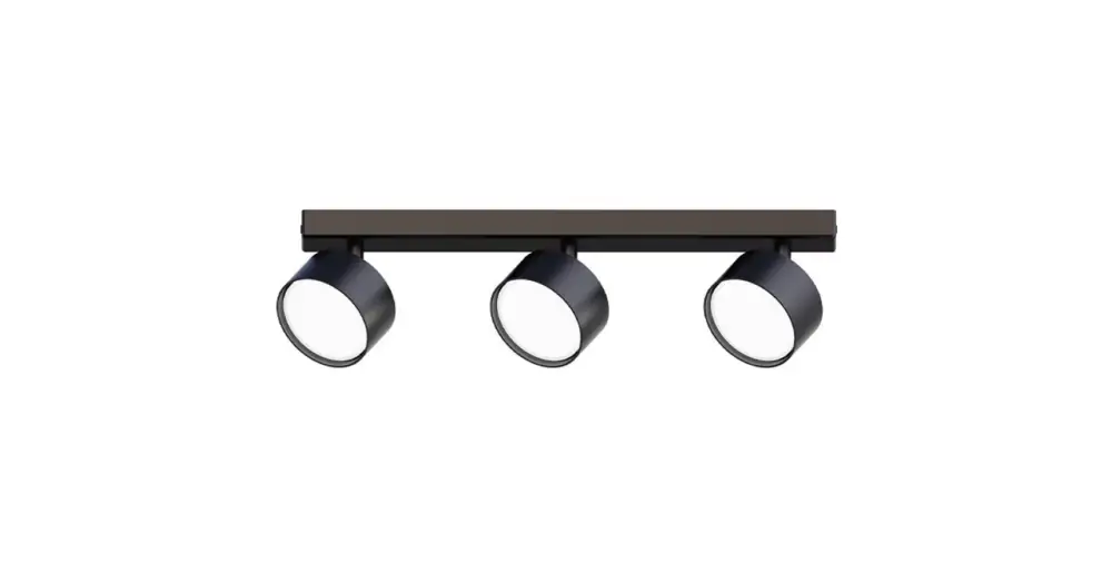 Népszerű Capris fali/mennyezeti lámpa, GX53 LED, mozgatható x3, fekete
