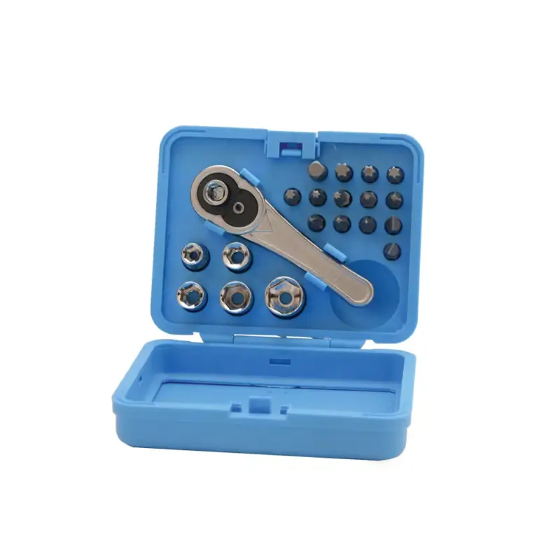 20PC SOCKET & SCREWDRIVER BIT TOOL SET CRV Korlátozott ajánlat