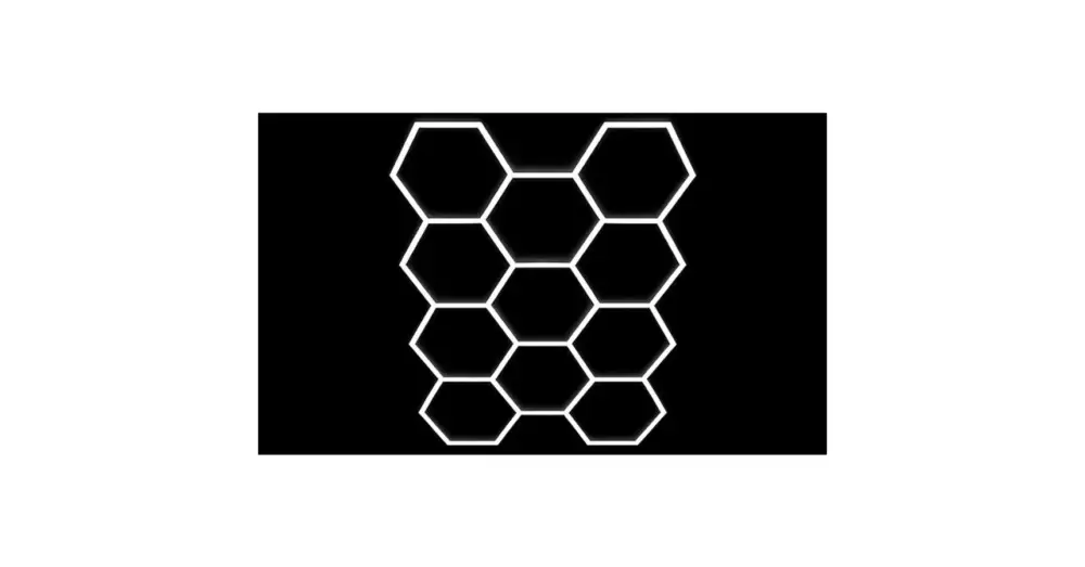 Hexagon LED lámpa 11S 368W 336x238cm szett 6500K Biztonságos fizetés