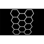 Alacsony ár Hexagon LED lámpa 5L 240W 206x301cm szett 6500K