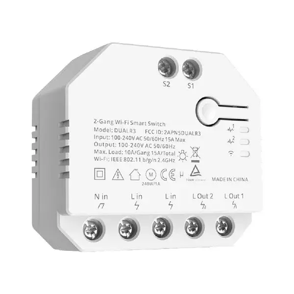 DUALR3-195009 2-GANG WI-FI SMART SWITCH Biztonságos fizetés