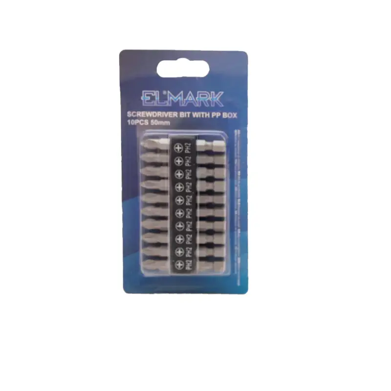 Gyors kiszállítás SCREWDRIVER BIT WITH PP BOX 10PCS 50mm