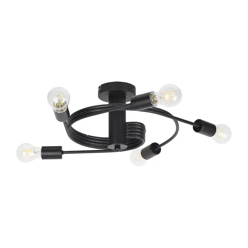 Végkiárusítás TWIST LUSTER 5XE27 ČIERNY