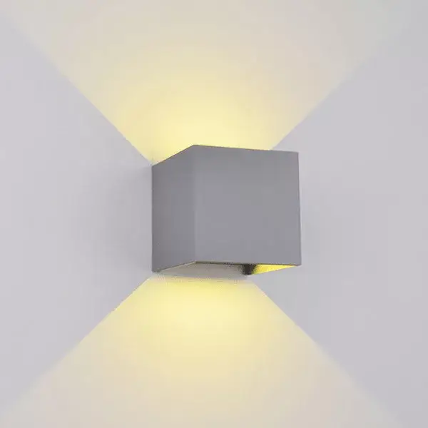 969LED NÁSTENNÉ SVIETIDLO ŠTVOR 2X5W 4000K IP54 SIVE Szuper akció