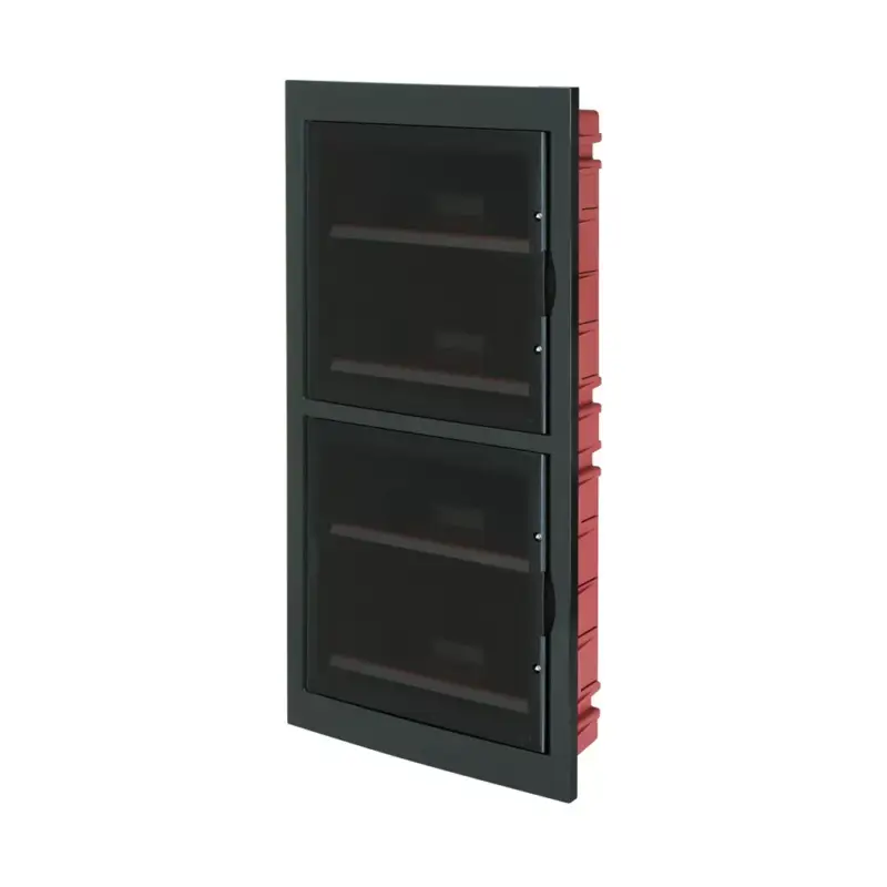 EC630 FLUSH MOUNT. ENCLOSURE 72 MOD. (4X18) BLACK Különleges ajánlat