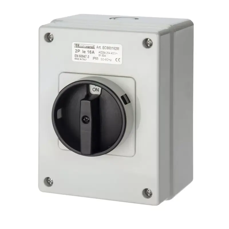 Prémium EC660 SURFACE SCHUNTING SWITCH 3P 16A BLACK