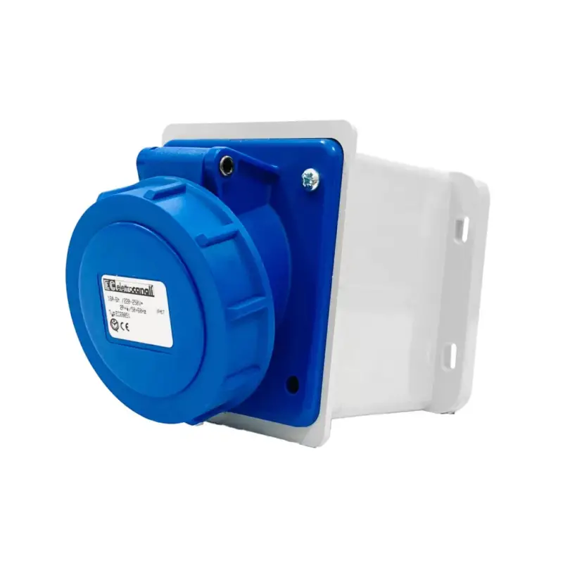 EC690 WALL MOUNT. SOCKET 32A IP67 1P+N+E 220-240V Vásárlói kedvenc