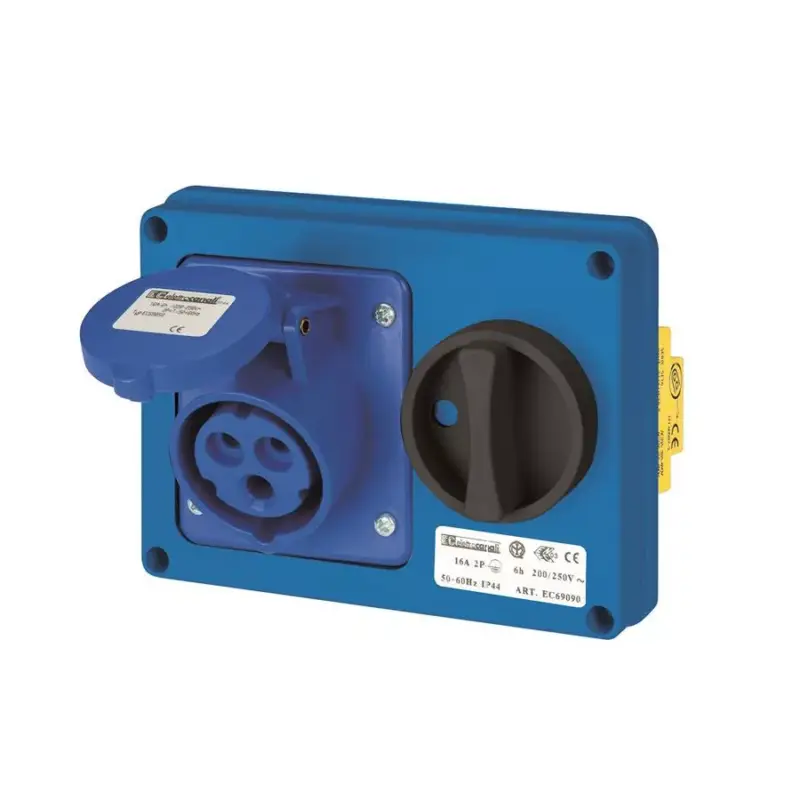 Ajánlat EC690 HOR. PANEL SOCKET 2P+E 32A WITH SWITCH IP44