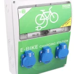 Nabíjacia stanica pre elektrobicykle, s ochranou Akció
