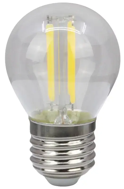 COG LED žiarovka "guľa", priehľadná Prémium