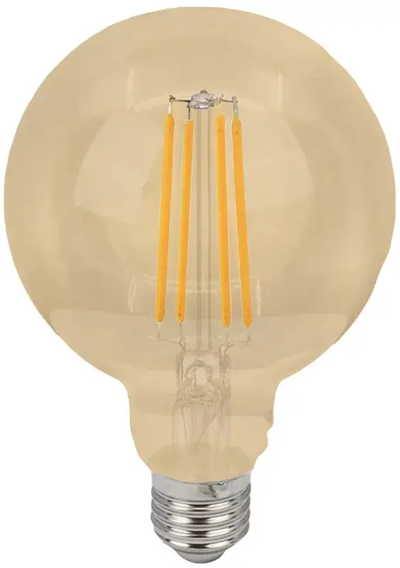 Akciós ár COG LED žiarovka "guľa", zlatá