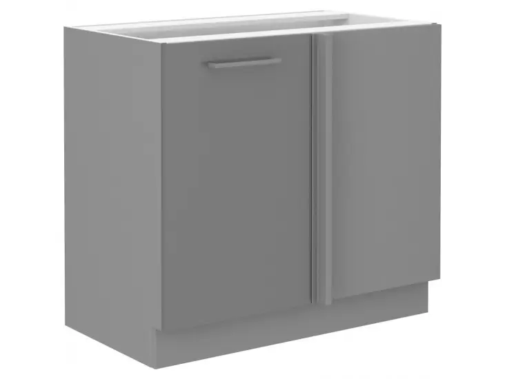 Népszerű Niki 6. 105 ND 1F BB 90x82x52cm fényes szürke/szürke (munkalap nélkül)