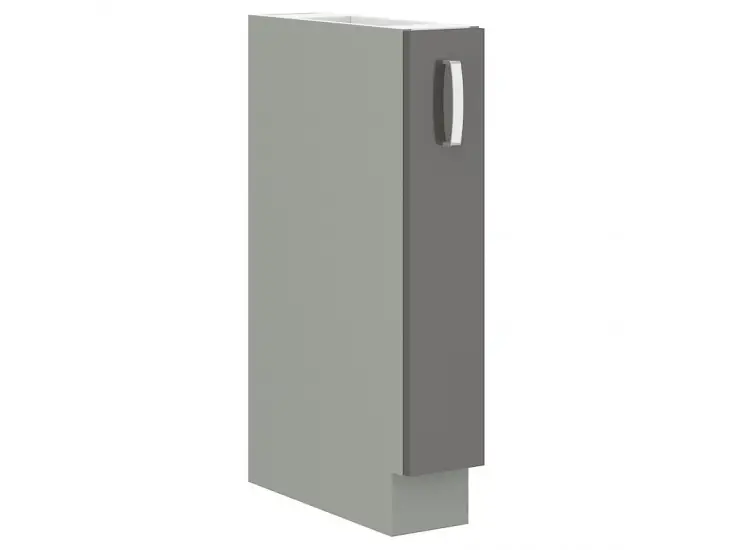 NIKI 6. 15 D CARGO BB 15x82x52 cm fényes szürke/szürke konyha Akciós ár