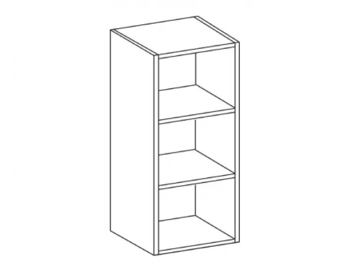 NIKI 6. 15 G OTW 72 15x71,5x30cm fényes szürke/szürke konyha Prémium