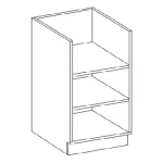 Bestseller NIKI 6. 30 D OTW BB 30x82x50 cm fényes szürke/szürke (munkalap nélkül) konyha