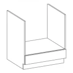 Gyors kiszállítás NIKI 6. 60 D GAZ BB 60x82x52cm fényes szürke/szürke (munkalap nélkül) konyha