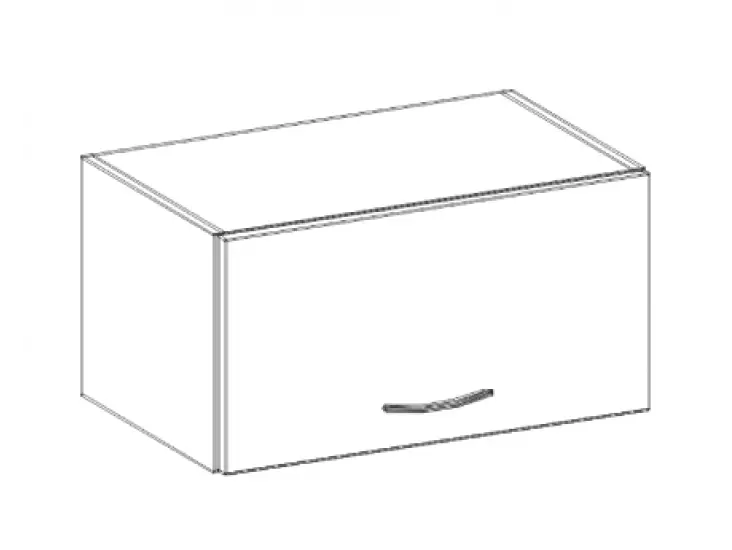 NIKI 6. 60 GU-36 1F 60x36x31cm fényes szürke/szürke konyha Alacsony ár