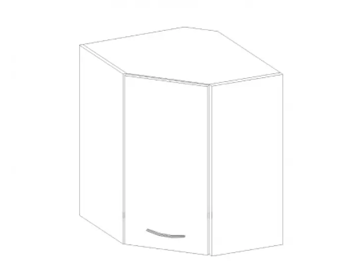 Legnépszerűbb NIKI 6. 60X60 GN-72 1F (45°) 58,5/58,5x71,5x31cm fényes szürke/szürke konyha