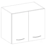 Ajánlat Niki 6. 80 G-72 2F 80x71,5x31cm fényes szürke/szürke konyha