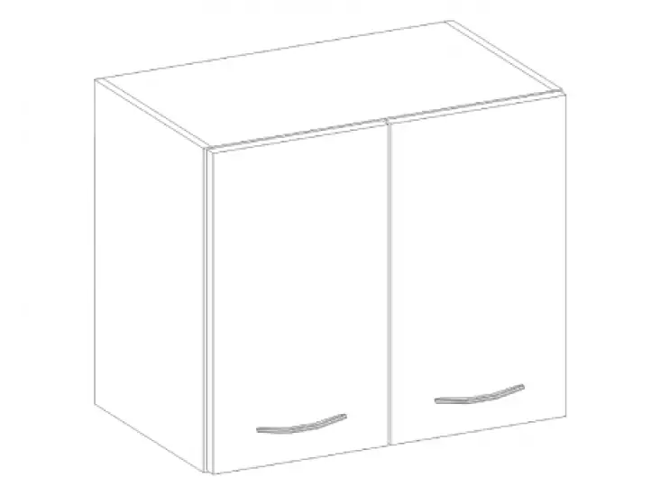 Ajánlat Niki 6. 80 G-72 2F 80x71,5x31cm fényes szürke/szürke konyha