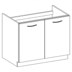 Legjobb ár NIKI 6. 80 ZL 2F BB 80x82x52cm fényes szürke/szürke (munkalap nélkül) konyha