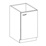 Akciós ár Niki 7. 60 D 1F BB 60x82x72cm fényes krém/szürke (munkalap nélkül) konyha