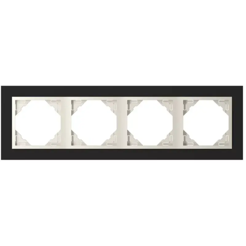 Kiárusítás 90940_TEC Crystal Négyes keret, fekete kristály/gyöngyház
