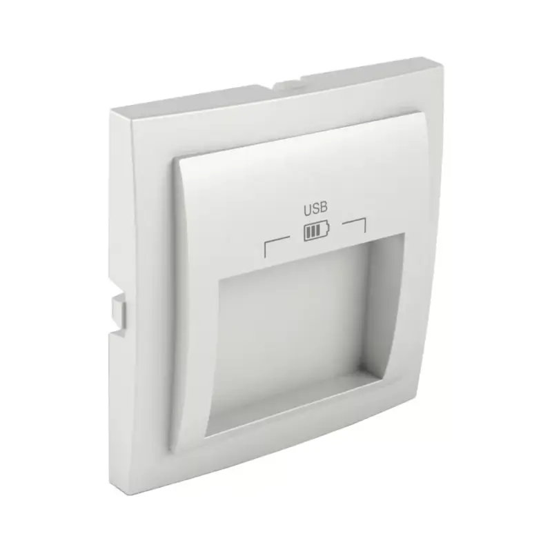 90673_TGE Fedlap dupla USB-A aljzathoz (20°-os), jég Kihagyhatatlan ajánlat