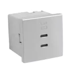 45382_SAL dupla USB töltő (2x USB-C), alumínium Exkluzív ajánlat
