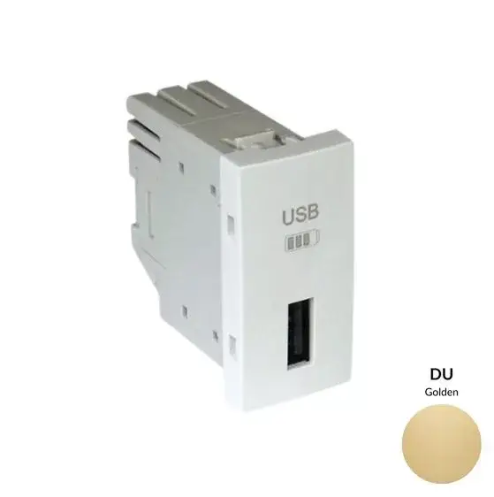 45383_SDU USB-A töltő, arany - 1 modul Legkelendőbb