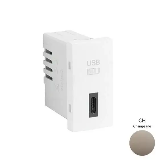 45387_SCH USB-C töltő, pezsgő - 1 modul Alacsony ár