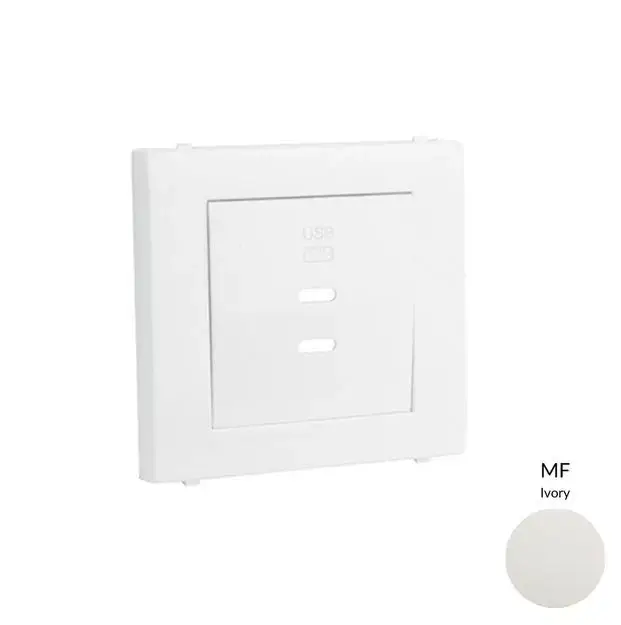 50675_TMF dupla töltő aljzat fedél (2x USB-C), elefántcsont Szuper akció