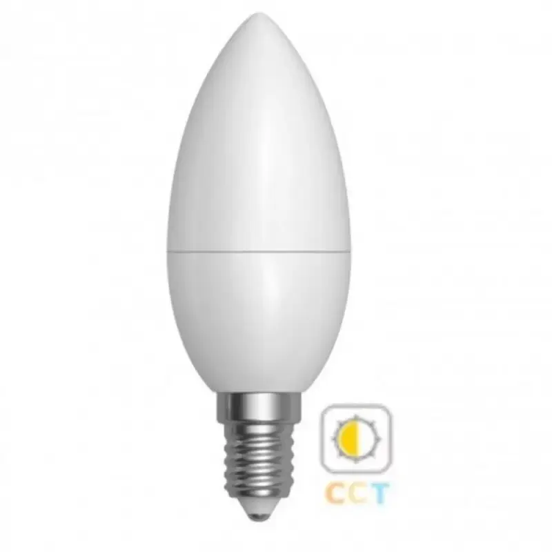 CCT LED lámpa , égő , gyertya , E14 , 4 Watt , dimmelhető , állítható fehér színárnyalat , LEDISSIMO Gyors szállítás