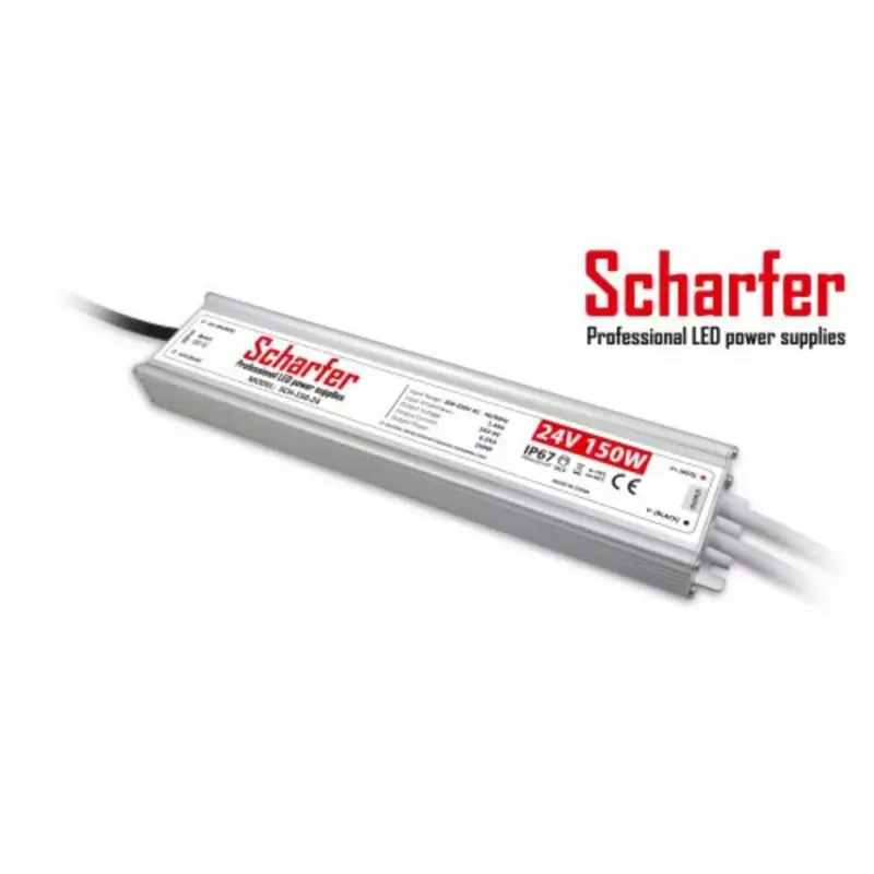 Vásárlói kedvenc LED tápegység , 24 Volt , 100 Watt , 4.17A , kültéri , vízálló , IP67 , Scharfer , 7 év garancia