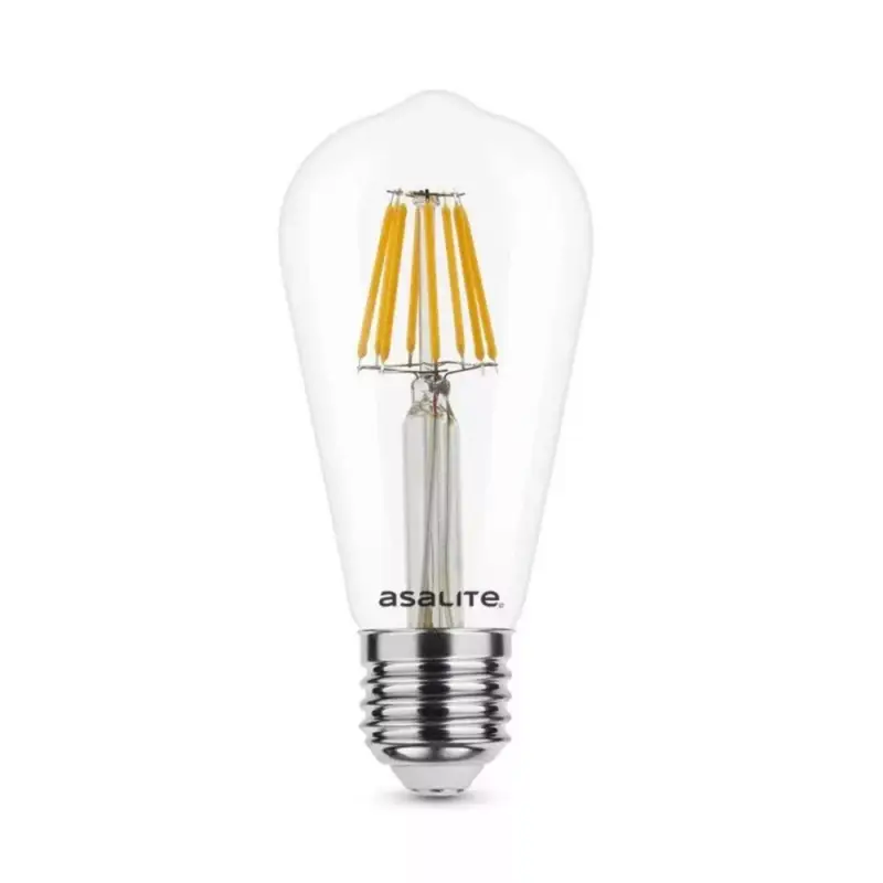 LED lámpa , égő , izzószálas hatás , filament , körte , E27 foglalat , 8 Watt , hideg fehér Bestseller