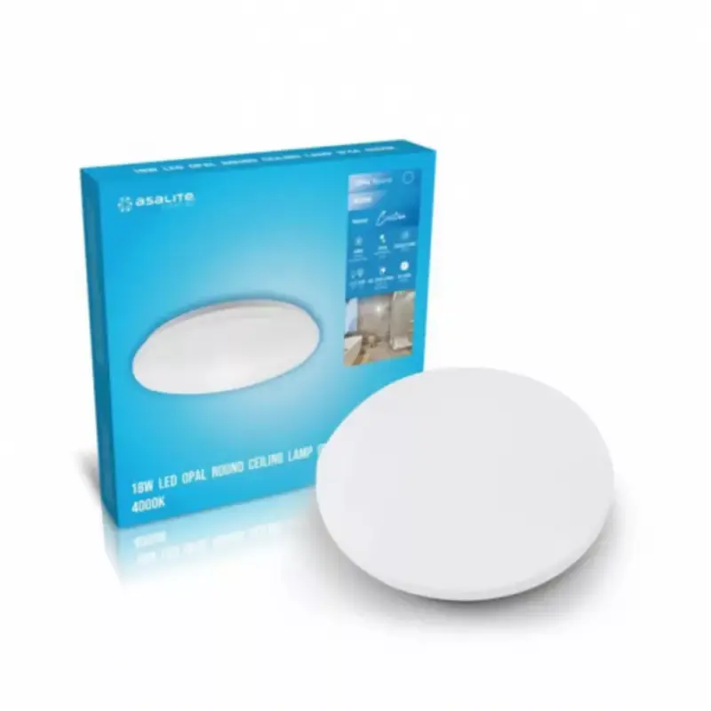 LED panel , mennyezeti lámpa , 18W , falon kívüli , kerek , természetes fehér , IP44 , Asalite Cristina Gyors szállítás